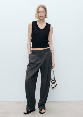 Blusa de Punto Cuello Escotado