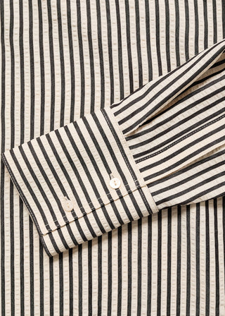 Camisa Manga Corta con Estampado de Rayas