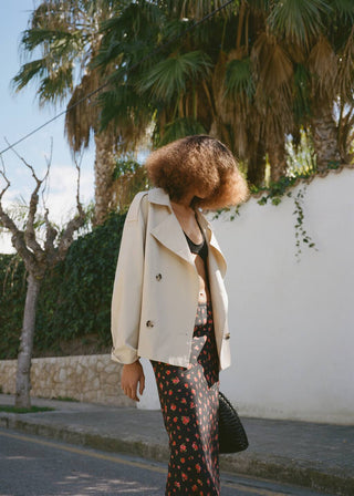 Enagua Midi con Estampado de Flores