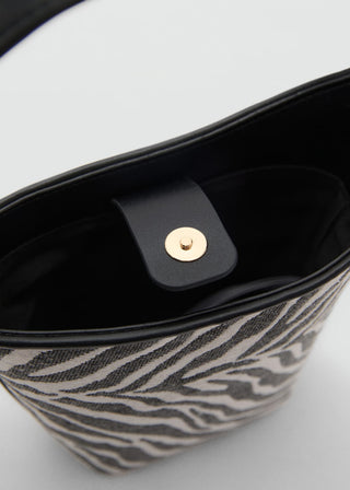 Bolso Bucket con Estampado Animal Print