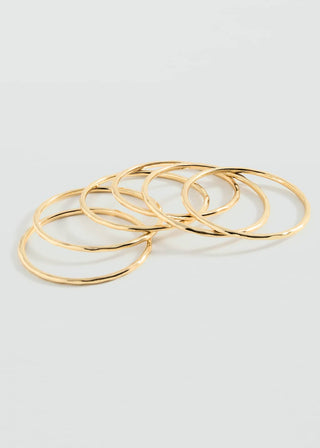 Set de 6 Pulseras Onduladas