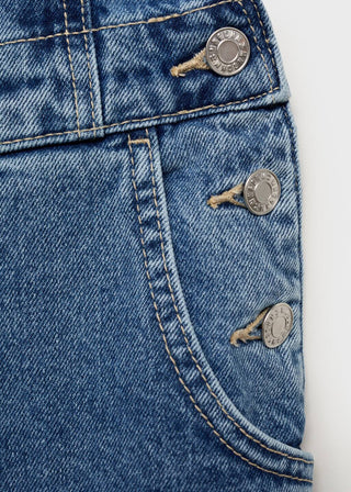 Enterizo Denim con Tirantes Ajustables