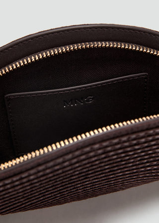 Neceser de Fibra Natural con Abalorio