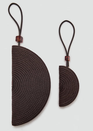 Neceser de Fibra Natural con Abalorio