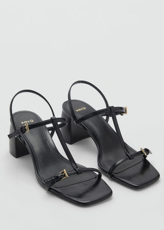Sandalias de Tacón con Hebillas