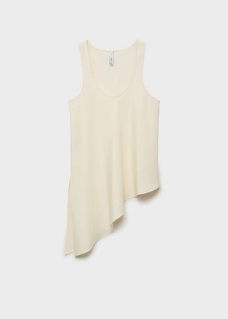 Blusa de Tirantes con Bajo Asimétrico