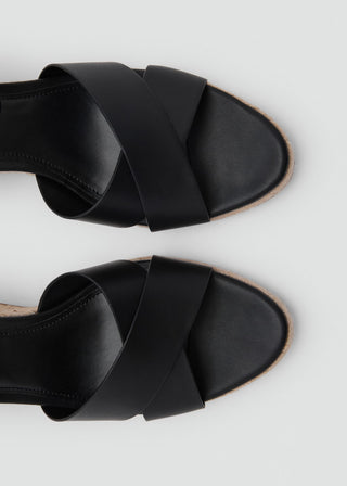 Sandalias de Tacón con Tiras Cruzadas