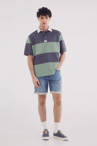 Short Denim con Detalle Dobladillo