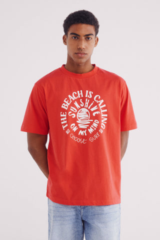 Camiseta Manga Corta con Gráfico