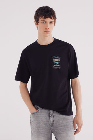 Camiseta Manga Corta con Gráfico