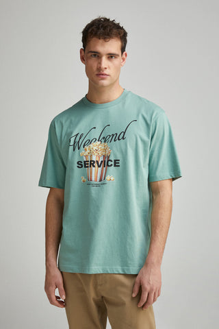 Camiseta Manga Corta con Gráfico