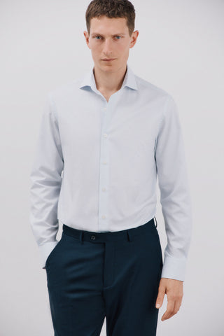 Camisa Manga Larga con Estampado de Cuadros