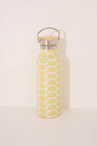 Botella con Estampado Limones Colección Snoopy