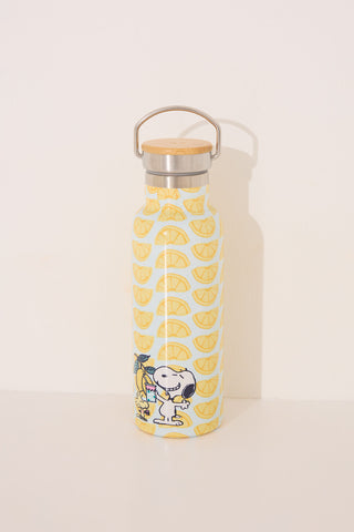 Botella con Estampado Limones Colección Snoopy