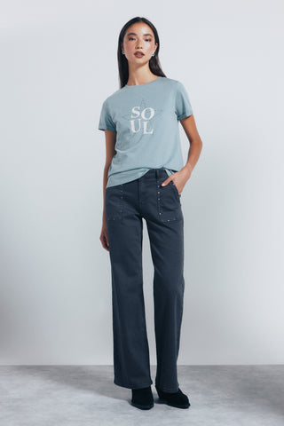 Camiseta Manga Corta con Gráfico