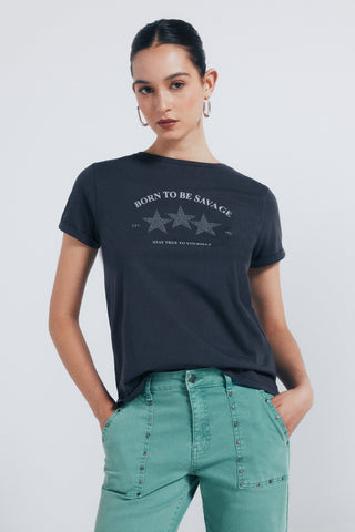 Camiseta Manga Corta con Gráfico