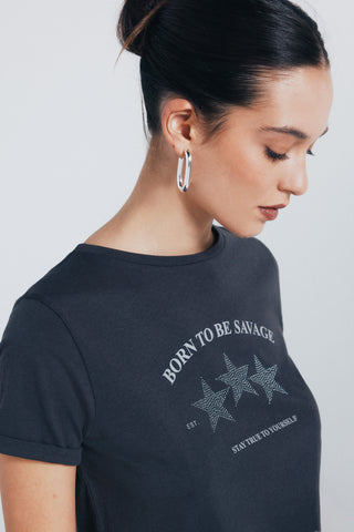 Camiseta Manga Corta con Gráfico