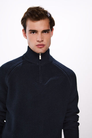 Sudadera Cuello Alto con Canalé