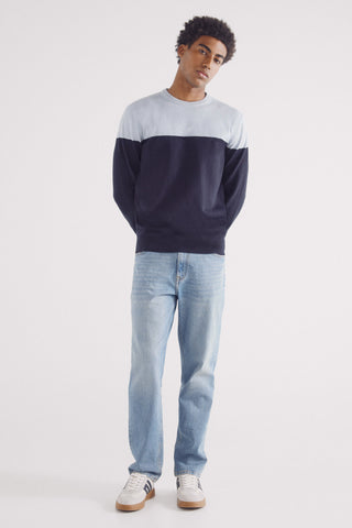 Sudadera Cuello Redondo Colorblock
