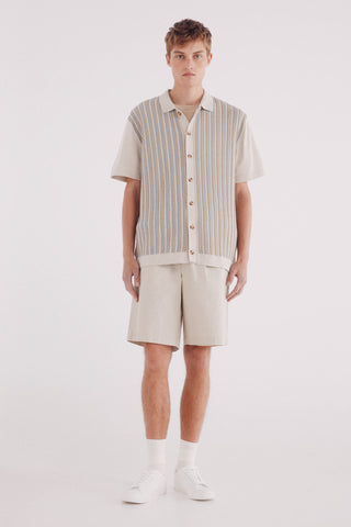 Cárdigan Manga Corta con Textura