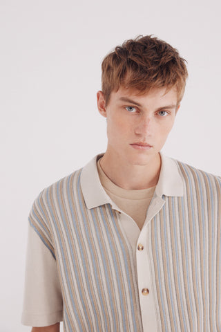 Cárdigan Manga Corta con Textura