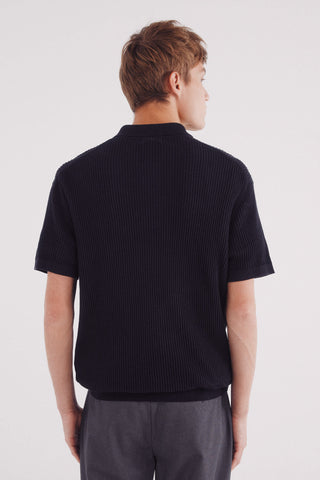 Sudadera Manga Corta con Textura de Algodón