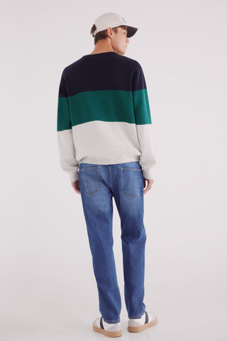 Jeans Slim Fit con Detalle Lavado