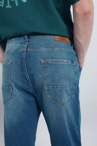Jeans Ajustados con Bolsillos
