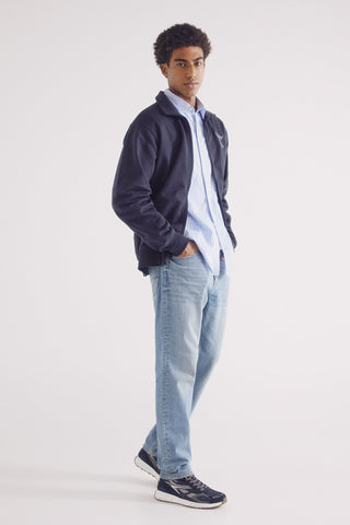 Jeans Corte Relajado con Bolsillos