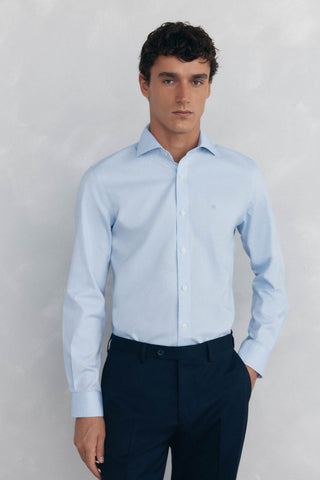 Camisa Manga Larga Slim Fit con Logo
