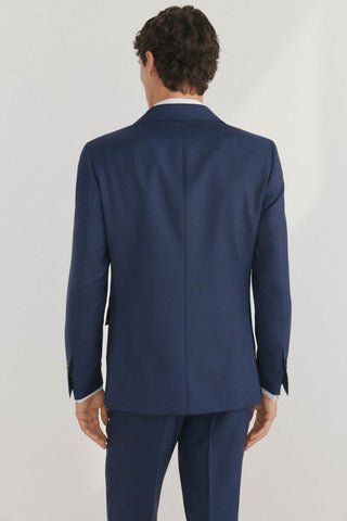 Blazer Slim Fit con Bolsillos Cuadro Gales