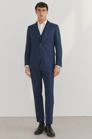 Pantalón Slim Fit con Estampado Cuadros