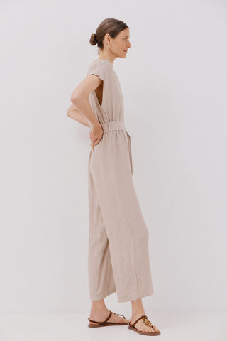 Enterizo Manga Corta con Cinturón