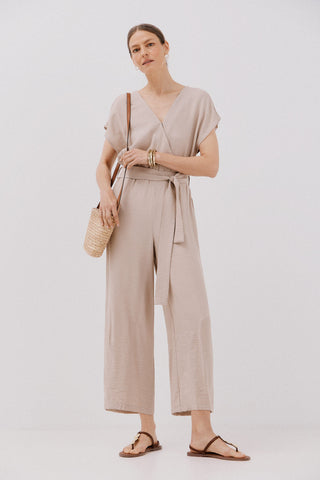 Enterizo Manga Corta con Cinturón