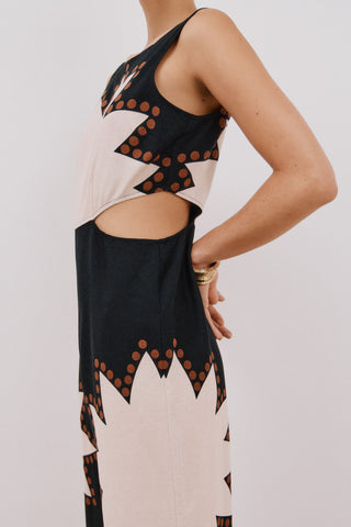 Enterizo de Tirantes Cut Out con Estampado