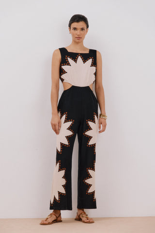 Enterizo de Tirantes Cut Out con Estampado