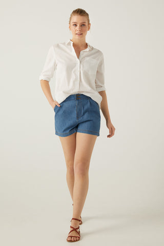 Short Talle Medio con Bolsillos