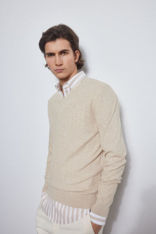 Sudadera Cuello Pico con Logo