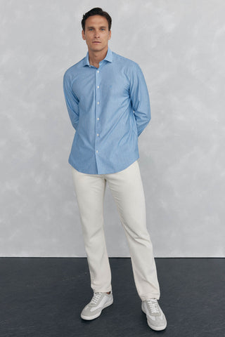 Camisa Manga Larga Estampado Rayas