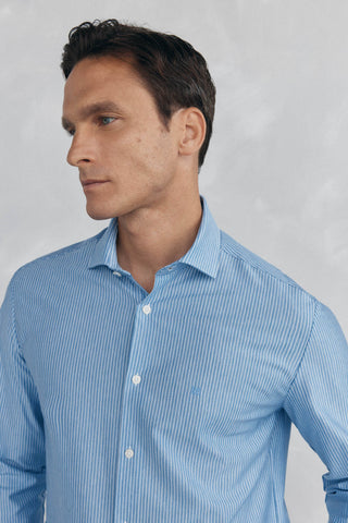 Camisa Manga Larga Estampado Rayas