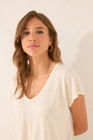 Camiseta Manga Corta con Escarcha.