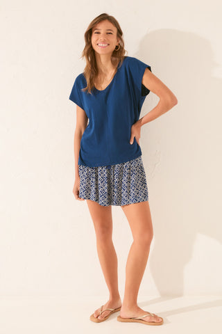 Camiseta Manga Corta con Escarcha.