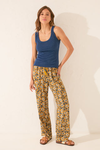 Camiseta de Tirantes con Tejido Acanalado