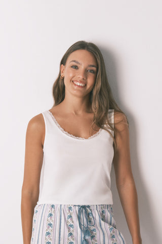 Camiseta de Tirantes con Algodón