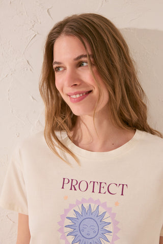 Camiseta Manga Corta con Gráfico