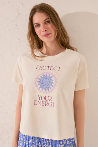 Camiseta Manga Corta con Gráfico