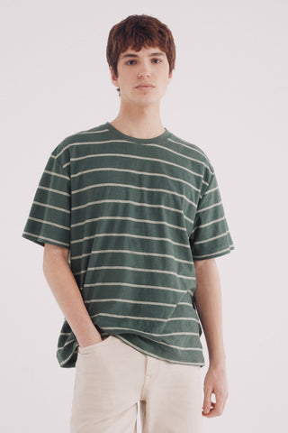 Camiseta Manga Corta de Rayas