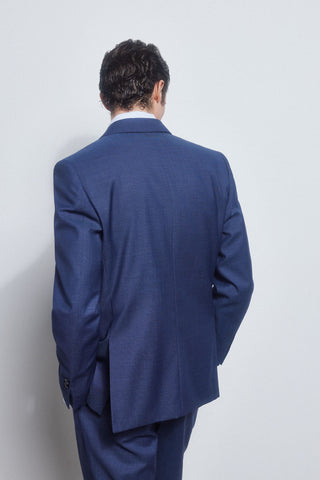 Blazer con Solapa de Lana