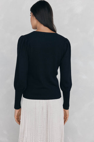 Sudadera de Canalé Manga Abullonada