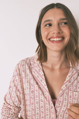 Set de Pijama 2 Piezas con Estampado Floral